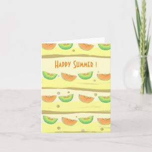 Happy Summer ! melons Greeting Card