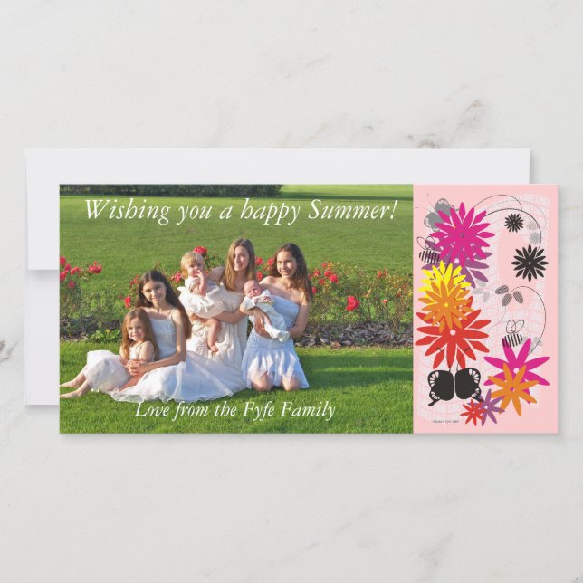 Happy Summer Photo Card (Front)