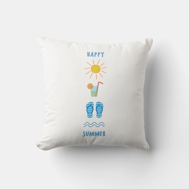 Happy Summer Pillow (Front)