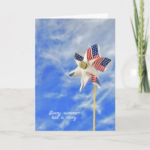 Happy Summer pinwheels Card