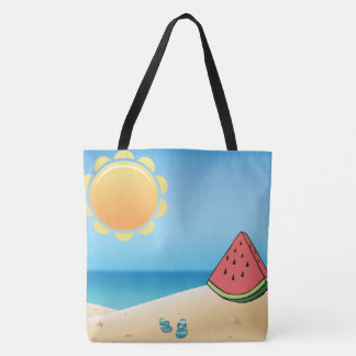 happy summer tote bag