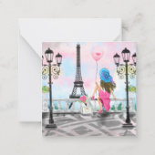 Happy Summer Vacation - I Love Paris - Beautiful Card (Back)