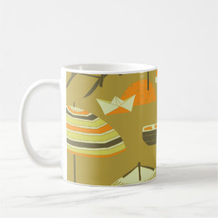 Happy Summertime Fun Seamless Pattern Coffee Mug