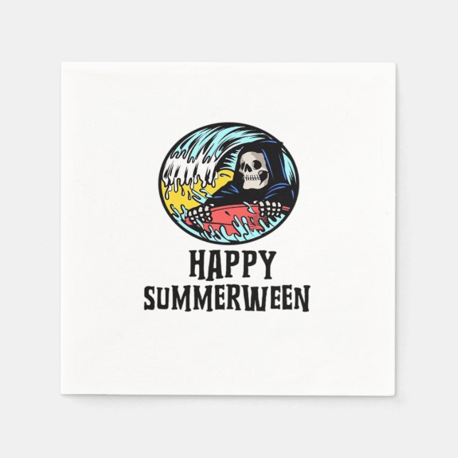 Happy Summerween Essential 2025 Napkin (Front)