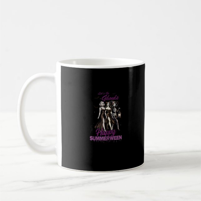Happy Summerween Ghoul Girl Squad Coffee Mug (Left)