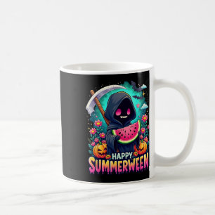 Happy Summerween Skeleton Jack-o-lantern Summer Wa Coffee Mug