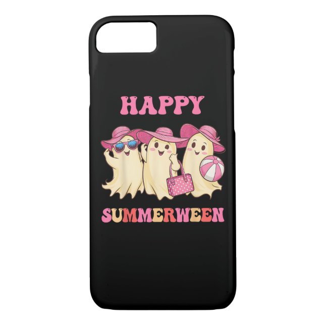 Happy Summerween Summer Halloween Costumes Ghost L Case-Mate iPhone Case (Back)
