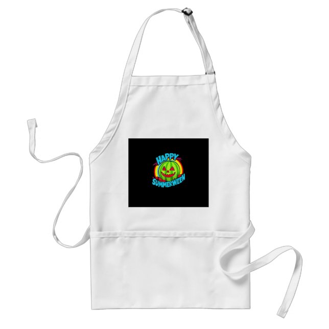 Happy Summerween Summer Watermelon Jack-O-Lantern  Standard Apron (Front)