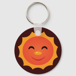 Happy Sun Keychain