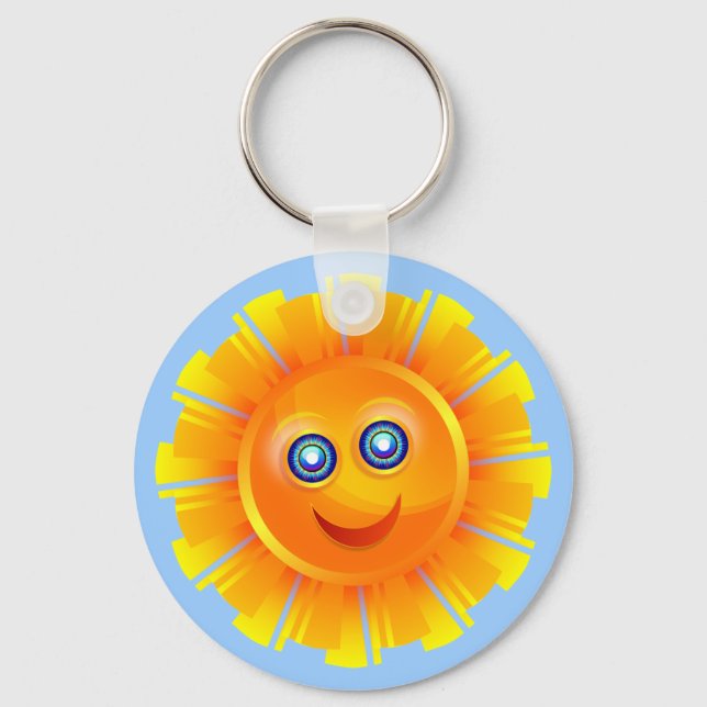 Happy Sun Keychain (Front)