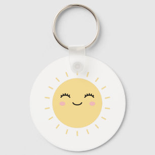 Happy Sun Keychain