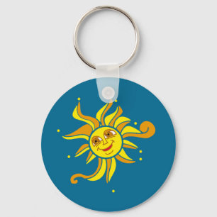Happy Sun Keychain