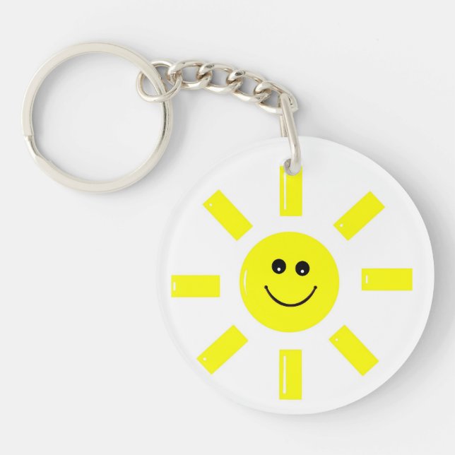 happy sun keychain (Front)
