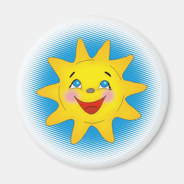 Happy Sun Magnet (Front)