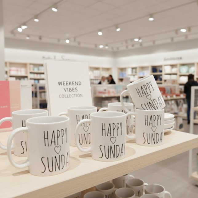 HAPPY SUNDAY COFFEE MUG (Creator Uploaded)