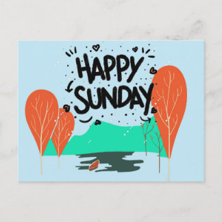 happy Sunday Holiday Postcard