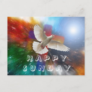 happy sunday postcard