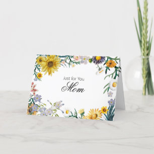Happy Sunflower and Spring Floral Card