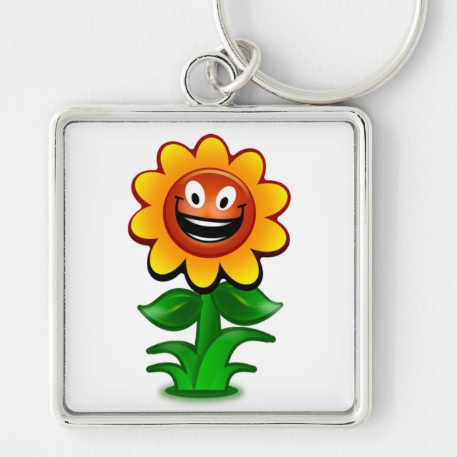 HAPPY SUNFLOWER KEYCHAIN (Front)