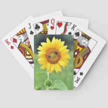 Happy Sunflower Playing Cards
