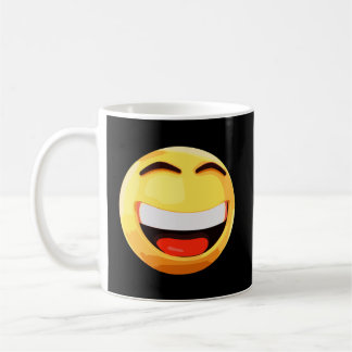 Happy Sunglasses Emoji Smile Laugh Emoticon Amazin Coffee Mug
