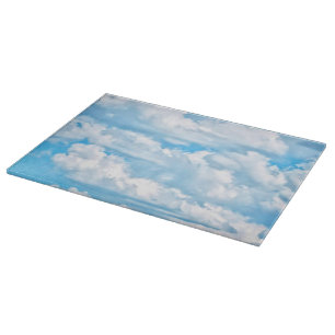 Happy Sunny Clouds Background Scenery Cutting Board