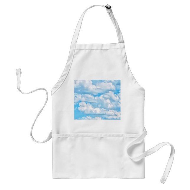 Happy Sunny Clouds Background Scenery Standard Apron (Front)