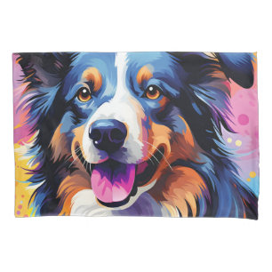 Happy Sunny Puppy Watercolor Pillowcase
