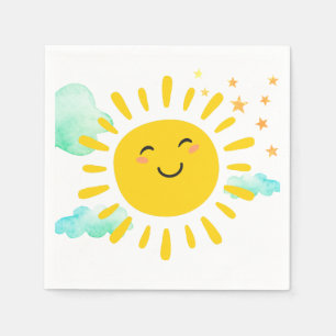 Happy Sunshine Birthday Party Napkin