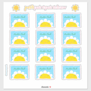 Happy Sunshine Bookplate to Personalize