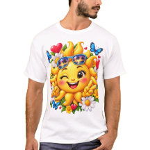 Happy Sunshine Floral Rainbow