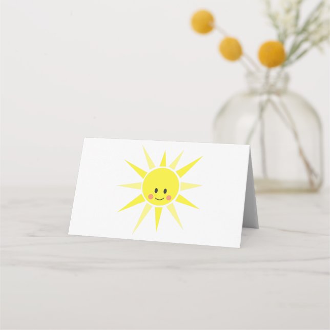 Happy Sunshine Place Card (Front)