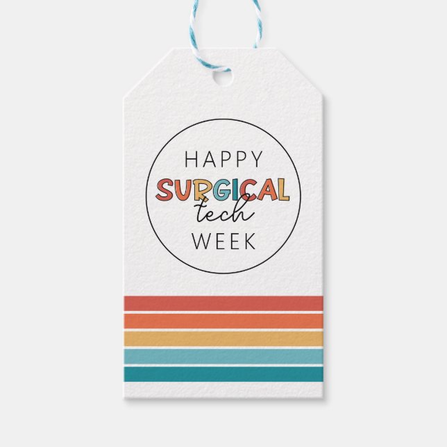 Happy Surgical Tech Week Gift Tags (Front)