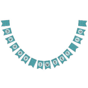 Happy Sweet 16 Birthday Party Bunting Flags