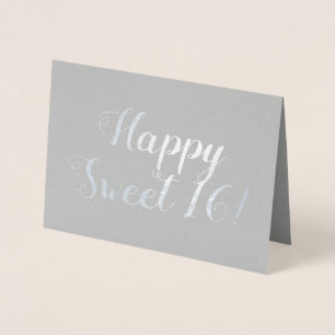 Happy Sweet 16! Foil Card