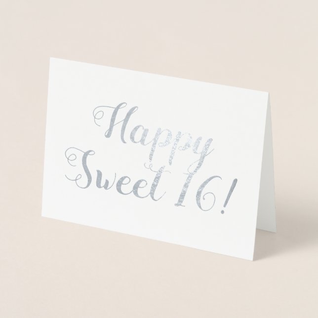 Happy Sweet 16! Foil Card (Front)