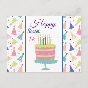 Happy Sweet 16 Postcard