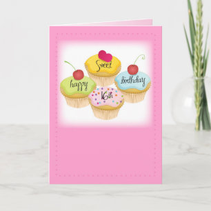 Happy Sweet 16th Birthday, Pink Card for Girl