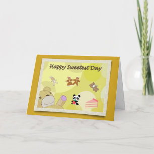 Happy Sweetest Day Teddy Bears Card