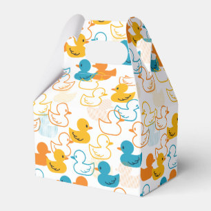 Happy Swimming a Paddling of Ducks Pattern II Favor Box