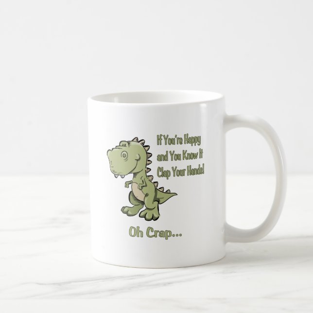 Happy T-Rex Coffee Mug (Right)