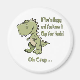 Happy T-Rex Magnet