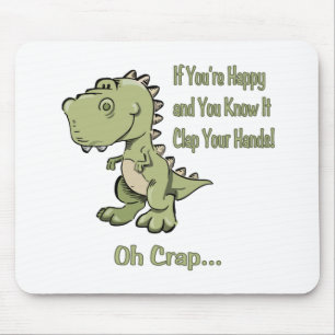 Happy T-Rex Mouse Pad