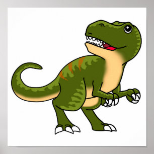 HAPPY T-REX POSTER DESIGN DOWNLOADABLE