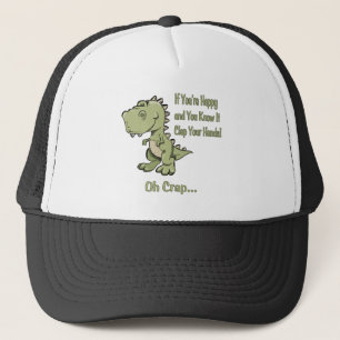 Happy T-Rex Trucker Hat