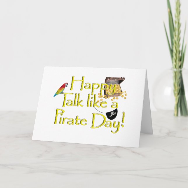 Happy Talk Like A Pirate Day! Card (Front)