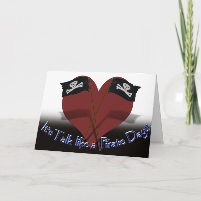 Happy "Talk like a Pirate" Day Card (Front)