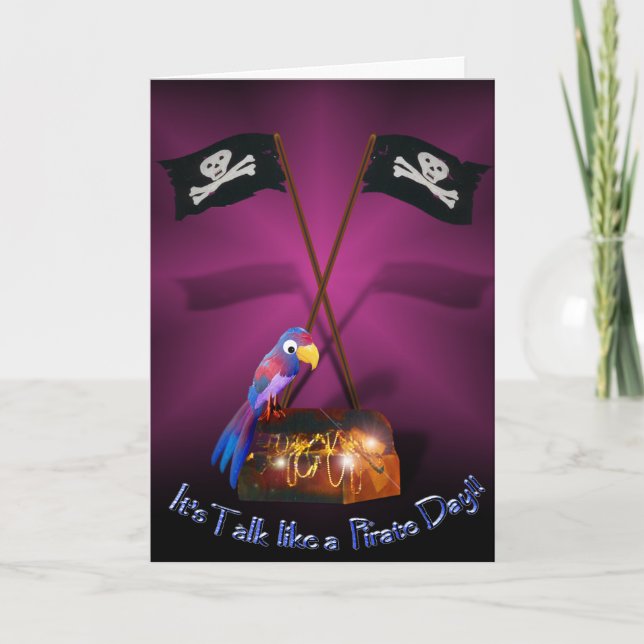 Happy "Talk like a Pirate" Day Card (Front)
