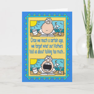 HAPPY TALKER Birthday Card