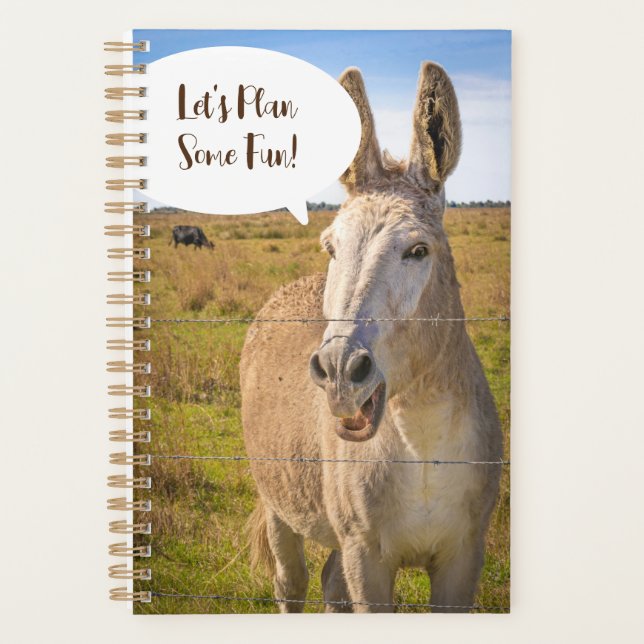 "Happy Talking Donkey" Custom Planner (Front)
